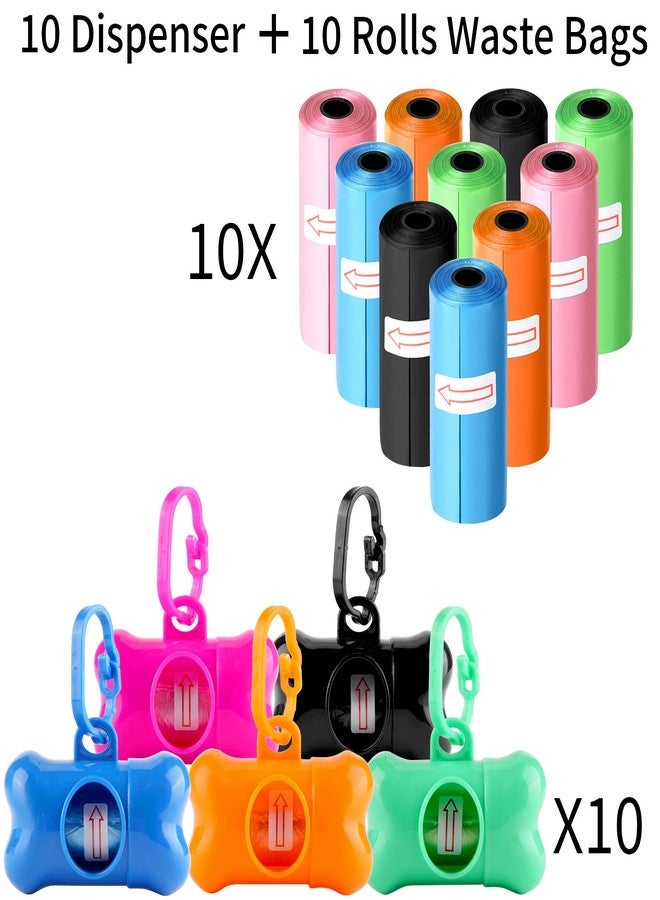 Arroyner 10 Pack Bone Shaped Poop Bag Dispenser Pet Waste Disposal Bag Dispenser (Random Color) - Image 4